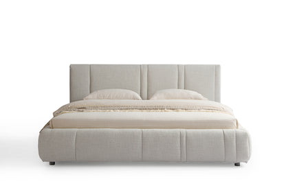 Modern Upholstered Bed - Queen Size