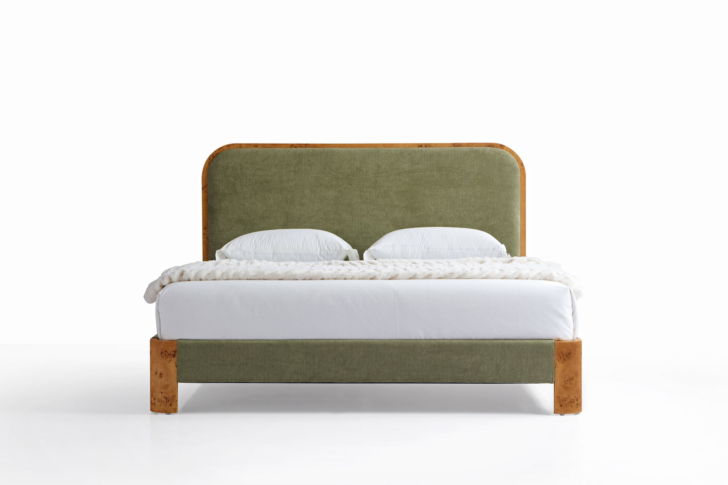 Modern Upholstered Queen Size Bed