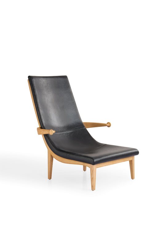 Modern White Wax Wood Armchair with Matte Finish and Ultrafine Fabric