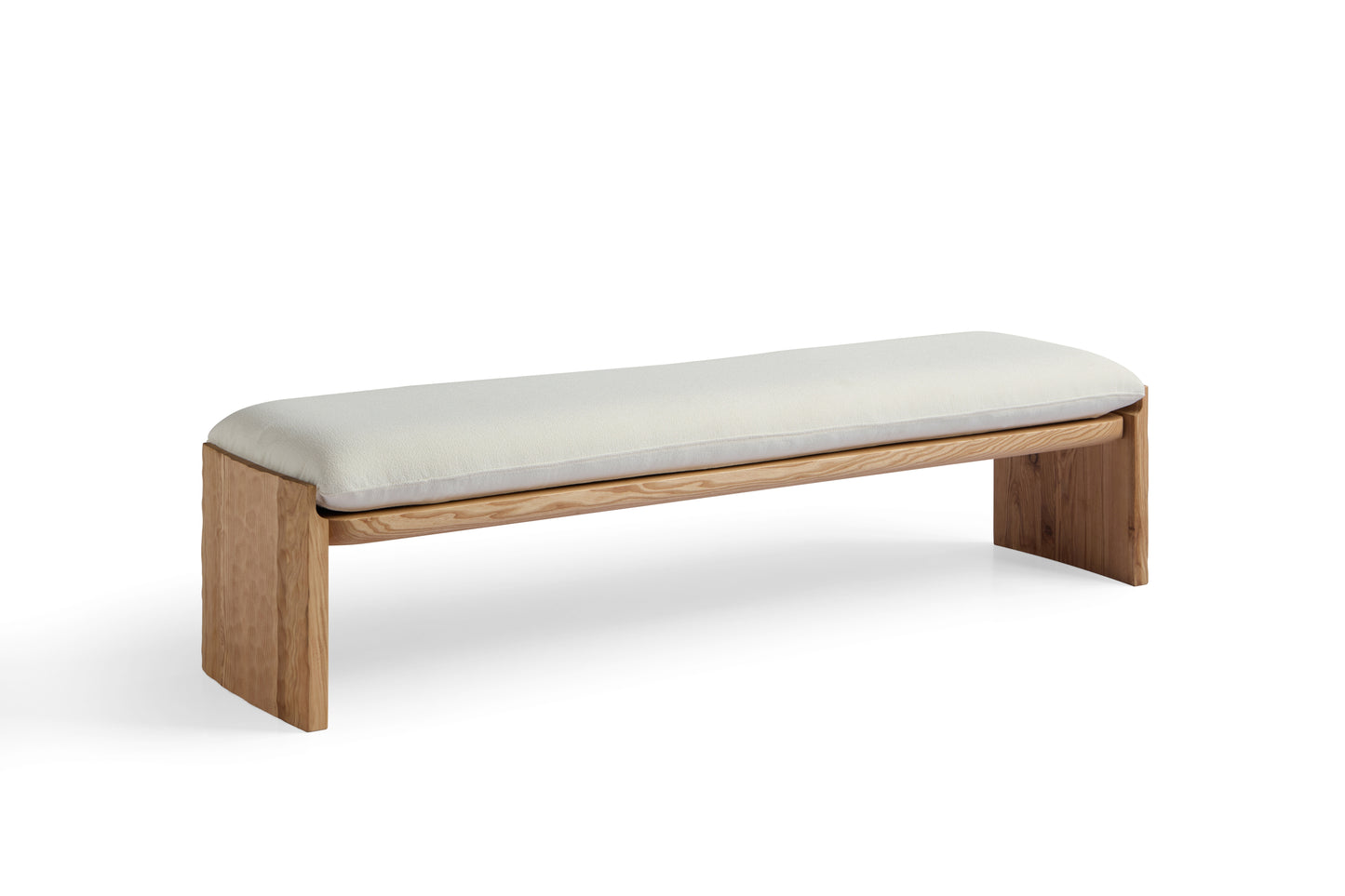 Modern White Waxwood TV Stand with Matte Finish