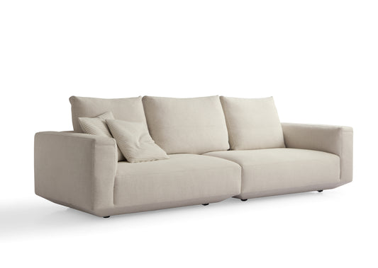Modern Wooden Fabric Sofa