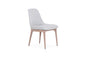 Pampas Oak Dining Chair with Gamma Leather