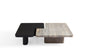 Sleek Silver Grey Marble Coffee Table