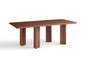 Walnut Finish White Oak Dining Table