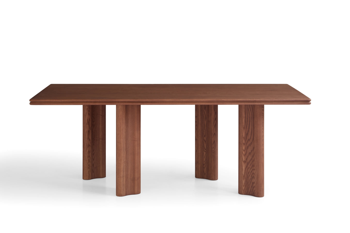 Walnut Finish White Oak Dining Table